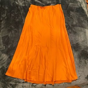 Marigold colored MIDI skirt